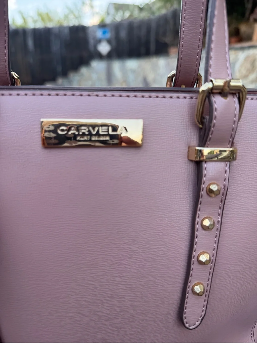 NWOT Carvela Kurt Geiger Lilac Studded Tote Bag NWOT